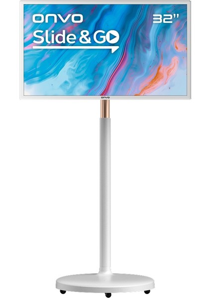 32OVM6000 32'' 82 Ekran Slide&go Hareketli Taşınabilir Android 13 Smart LED Dokunmatik Ekran B Kalite