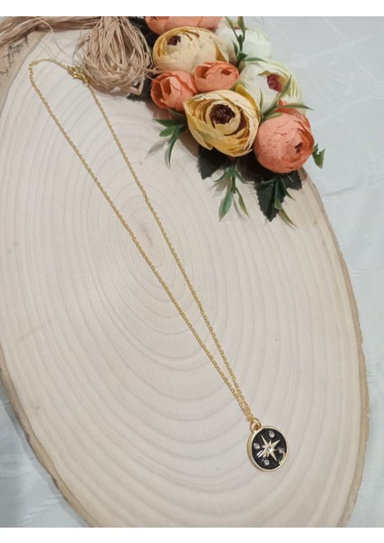 Yuvarlak Kuzey Yıldızı Kolye