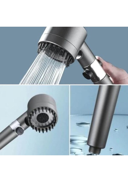 Buffer® 3 Kademeli Turbo Basınçlı Masaj Başlıklı Silikon Fırçalı Duş Başlığı - Yüksek Basınçlı Su Tasarruflu Duş Başlığı fiyatları