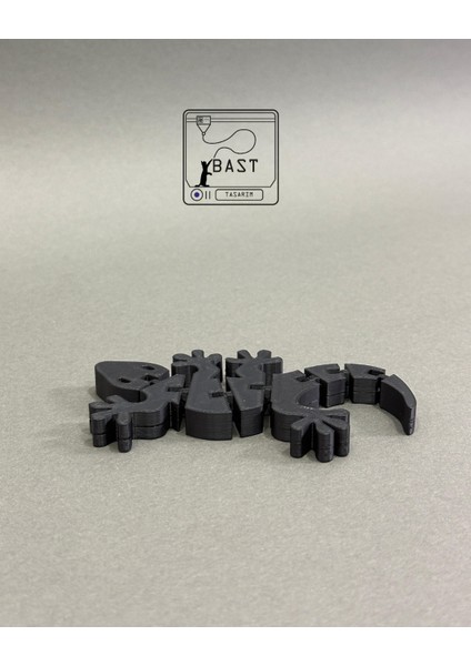 Bast Tasarım 3D Yazıcı Hareketli Eklemli Kertenkele Oyuncak Figür fırsatları