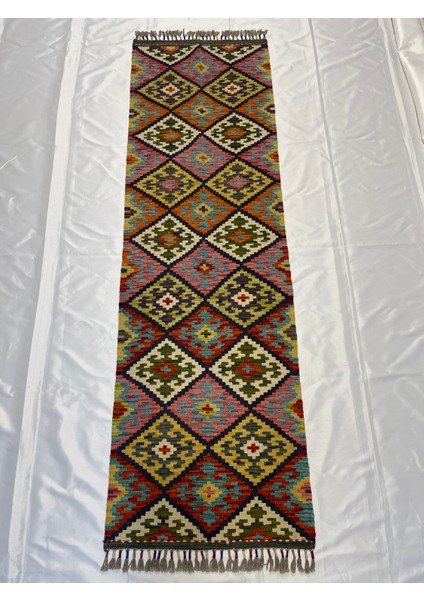 El Dokuma Afgan Kilim Yün Kök Boya