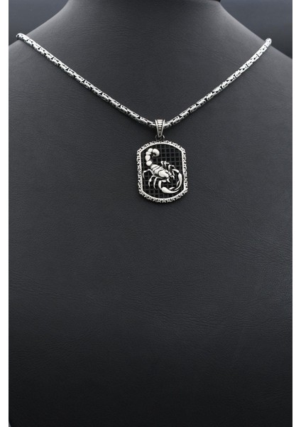 Akrep Figürlü 925 Ayar Gümüş Kolye Kral Zincir 2mm 902419 fırsatları