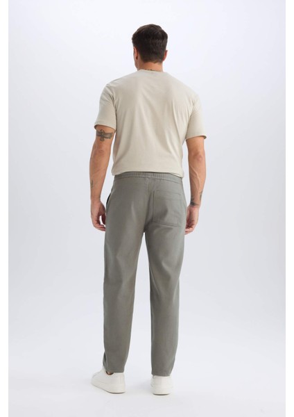 %100 Pamuk Regular Fit Normal Kesim Yazlık Jogger Pantolon