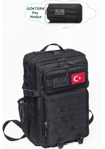Ortaboy Taktik Sırt Çantası Günlük Spor Fitness Siyah 30 Litre fiyatları