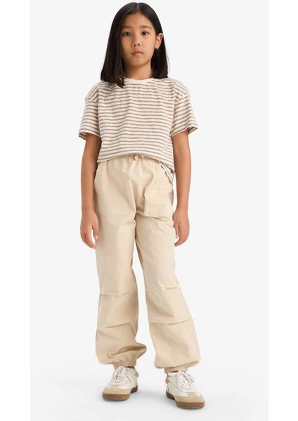 Kız Çocuk Paraşüt Jogger Paça Pantolon