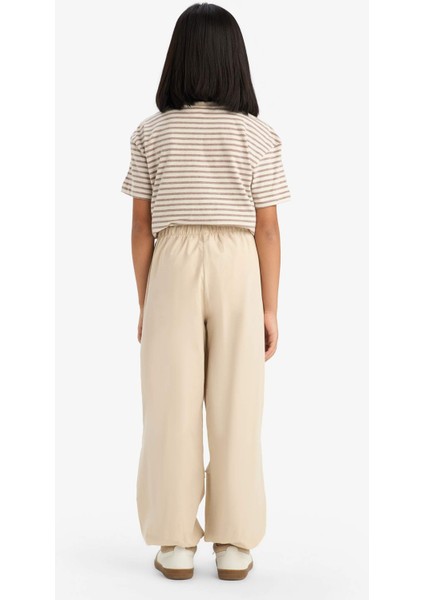 Kız Çocuk Paraşüt Jogger Paça Pantolon