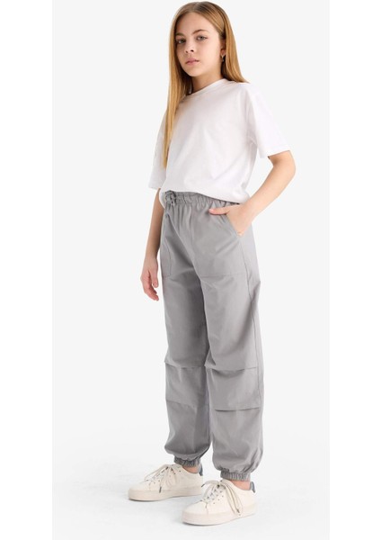 Kız Çocuk Paraşüt Jogger Paça Pantolon