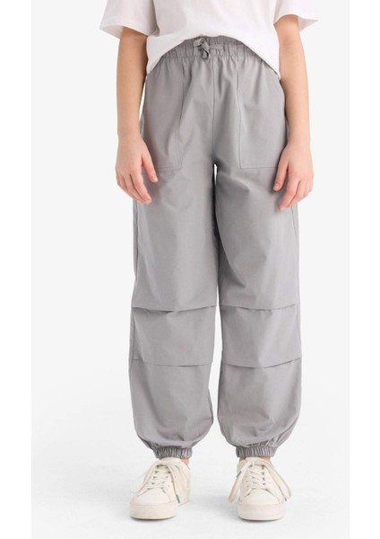 Kız Çocuk Paraşüt Jogger Paça Pantolon