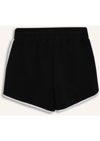 Regular Fit Beli Lastikli Bağcıklı Kalın Mini Şort A6224AX25SM