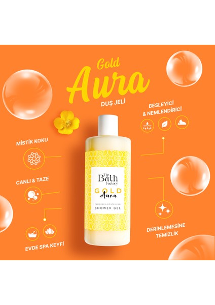 Nemlendirici ve Besleyici Gold Aura Duş Jeli 400 ml fiyatları