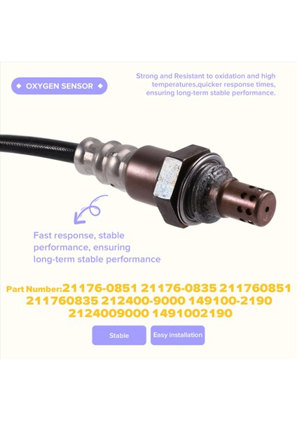 21176-0851 211760851 212400-9000 2124009000 Yeni Lambda Prob Oksijen O2 Kawasaki Z900RS Z900 ZR900 2017 -2021 (Yurt Dışından) indirimleri