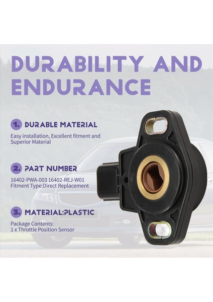 16402-PWA-003 Honda Accord Fit 2003-2005 16402-RJ-W01 Için Araba Gaz Kelebeği Konum Sensörü (Yurt Dışından) indirimleri