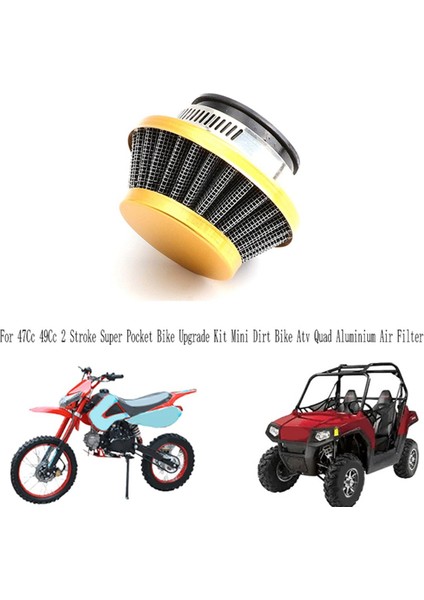 5 Adet 42MM Hava Filtresi 47CC 49CC Süper Çocuk Motosikleti Yükseltme Kiti Mini Dirt Bike Atv Quad Alüminyum Hava Filtresi Altın (Yurt Dışından) modelleri