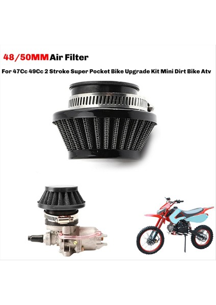 Motorlu Bisiklet Itme Mini Moto Cep Bisikleti Atv Dört Motosiklet Parçaları Için Evrensel 48/50MM Hava Filtresi Clearner (Yurt Dışından) indirimleri