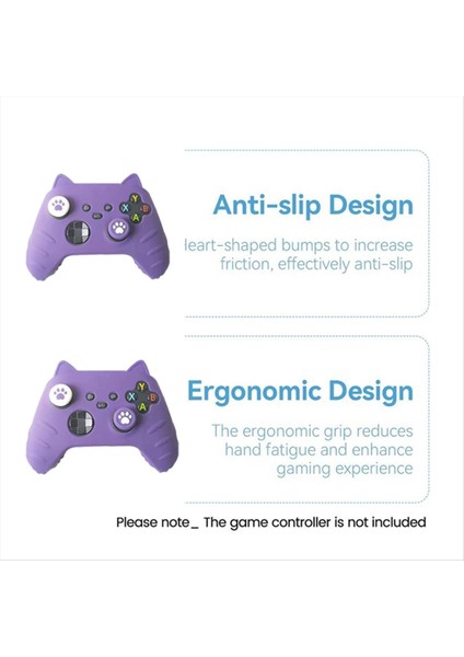 Kedi Paw Silikon Yumuşak Koruyucu Xbox Serisi X/s Kontrolörleri Başparmak Çubuğu Kavrama Kapakları Oyun Kontrol Kutusu Kapağı (Yurt Dışından) indirimleri