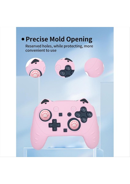 Nintendo Switch Için 2 Pro Kedi Kulak Oyunu Kontrolör Silikon Kılıf Anti-Slip Slip Ter-Kötü Sıkı Uyum Konforlu Oyun (Yurt Dışından) fiyatları