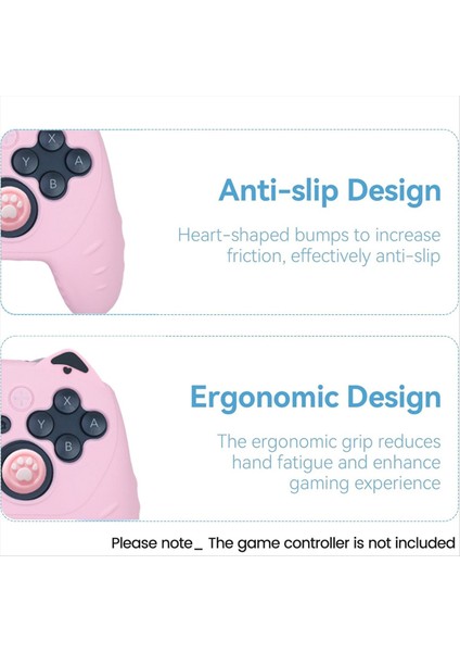 Nintendo Switch Için 2 Pro Kedi Kulak Oyunu Kontrolör Silikon Kılıf Anti-Slip Slip Ter-Kötü Sıkı Uyum Konforlu Oyun (Yurt Dışından) modelleri