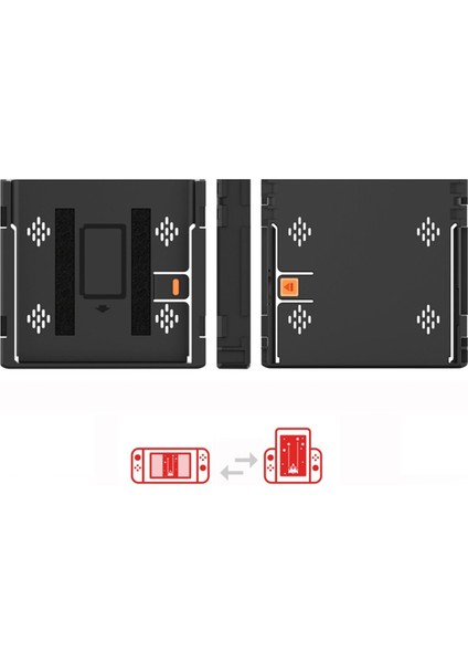 Kavrama Flip Dikey Braket Ns Oled/anahtar Oyun Konsolu Joystick Denetleyici Tutucu Standı Nintendo Anahtarı Için (Yurt Dışından) indirimleri