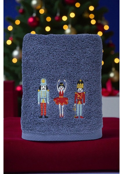 Kurşun Asker Nakışlı 50X90CM Yılbaşı Havlusu fiyatları