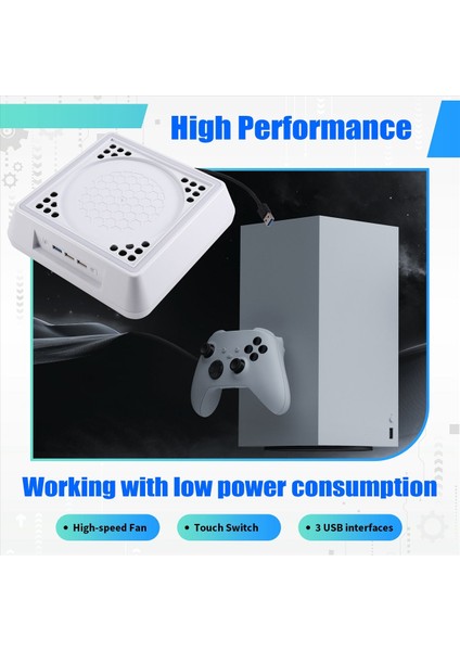 Xbox Serisi x Oyun Aksesuarı Yerleşik LED Işık Için Oyun Konsolu Soğutma Tabanı (Yurt Dışından) indirimleri