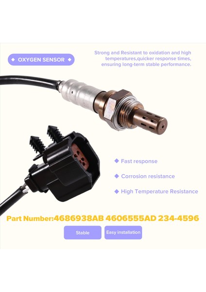 4606555AB 4606555AD Oksijen Sensörü O2 Chrysler Sebring Dodge Stratus Için Sensör 2001-2004 234-4596 (Yurt Dışından) indirimleri