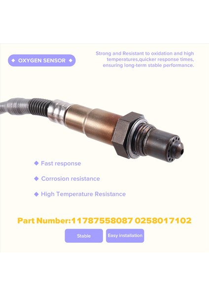 11787558087 0258017102 Bmw E82 E88 E89 E92 E93 135I 335I Z4 Sdrıve 35I 35XI Için Oksijen Sensörü O2 Oksijen Sensörü (Yurt Dışından) indirimleri