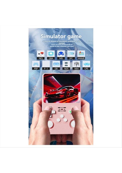 K36S R36S Retro Oyun Konsolu 64GB 3.5 Inç IPS Ekran Linux Wifi Taşınabilir Cep Oyun Oyuncusu Çocuklar Hediye Pembe (Yurt Dışından) fiyatları