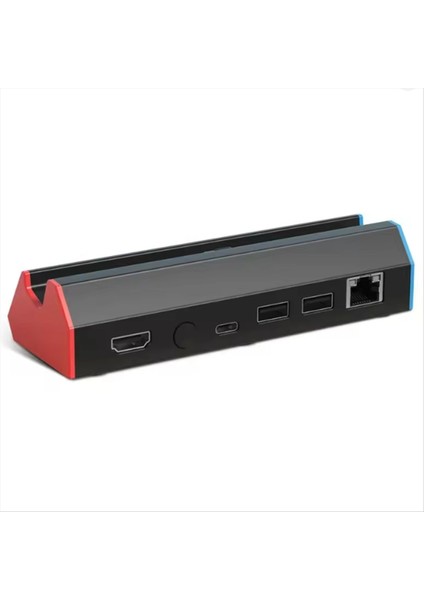 Lan Port, 4K HDMI Uyumlu, USB 2.0 ve Type-C-Şarj Istasyonu ve Hub ile Anahtar/oled Tv Iskelesi Için (Yurt Dışından)