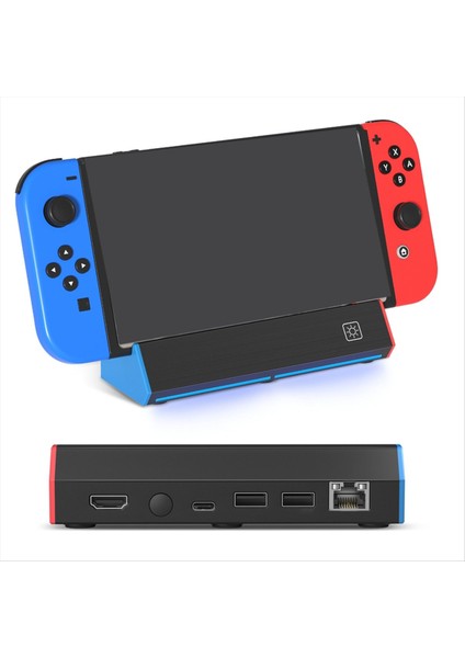 Lan Port, 4K HDMI Uyumlu, USB 2.0 ve Type-C-Şarj Istasyonu ve Hub ile Anahtar/oled Tv Iskelesi Için (Yurt Dışından) indirimleri