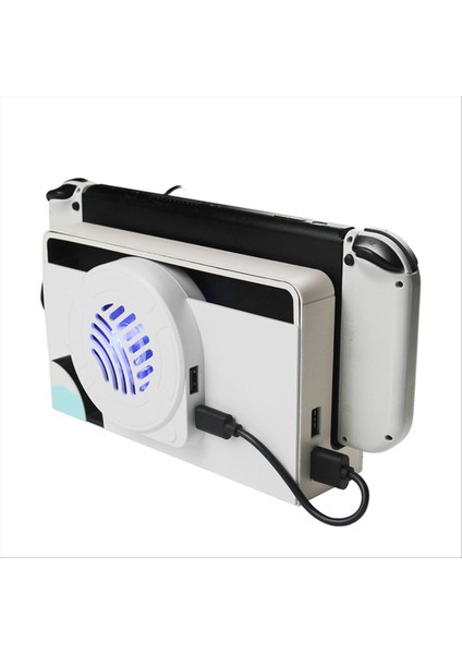 Nintendo Anahtarı Için OLED Radyatör Soğutma Iskelesi ile Şarj Cihazı ve LED Işık Çok Fonksiyonlu Oyun Konsolu Taban Soğutucu (Yurt Dışından) fiyatları