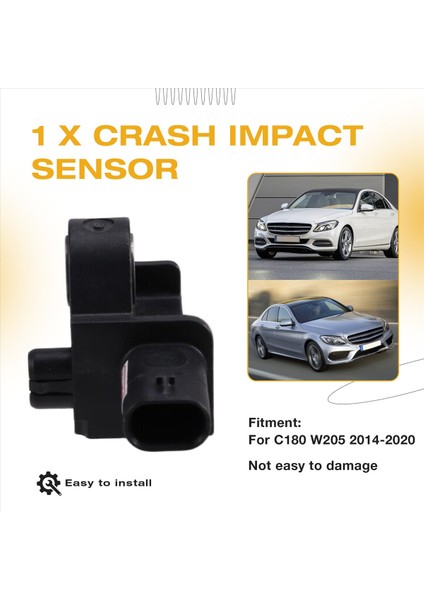 A2229051400 Araba Ön Sol Çarpışma Darbe Sensörü Ivmeölçer Mercedes Benz Için C180 W205 2014-2020 2229051400 (Yurt Dışından) fırsatları