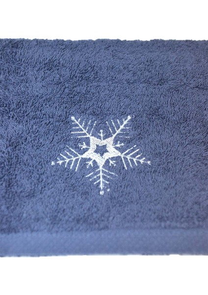 Kar Tanesi Nakışlı 50X90CM Yılbaşı Havlusu modelleri