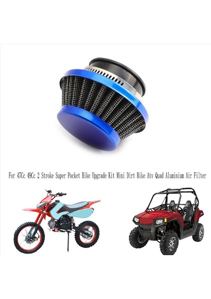 4 Adet 42 mm Hava Filtresi 47CC 49CC Süper Çocuk Motosikleti Yükseltme Kiti Mini Dirt Bike Atv Quad Alüminyum Hava Filtresi Mavi (Yurt Dışından) fiyatları