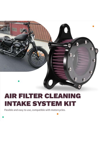 Motosiklet Hava Filtre Kiti Harley Sportster Için Hava Temizleyici Seti XL883 XL1200 Demir 883 48 72 1991-2021 (Yurt Dışından) fırsatları