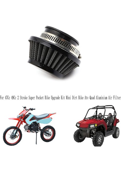 4 Adet 42 mm Hava Filtresi 47CC 49CC Süper Çocuk Motosikleti Yükseltme Kiti Mini Dirt Bike Atv Quad Alüminyum Hava Filtresi Siyah (Yurt Dışından) modelleri