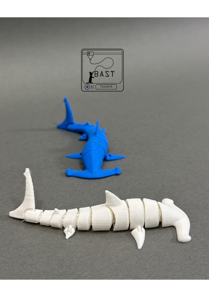 Bast Tasarım 3D Yazıcı Hareketli Eklemli Çekiç Köpek Balığı Oyuncak Figür fiyatları