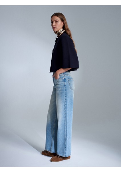 60997 Çıtçıt Düğmeli Triko Hırka-Lacivert indirimleri