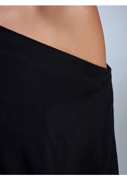 32312 Yün Karışımlı Tek Omuz Top-Siyah fırsatları