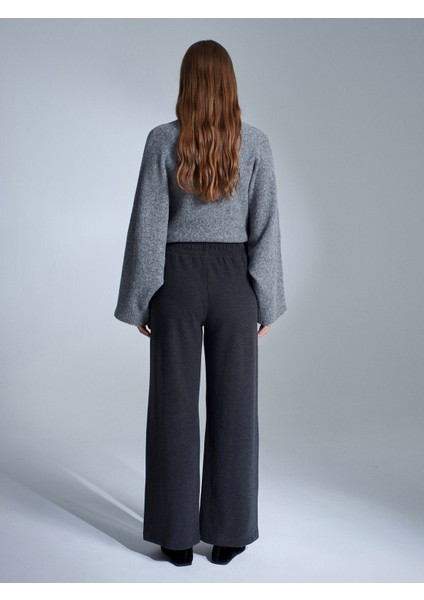 71927 Beli Lastikli Dikiş Detaylı Bol Eşofman-Antrasit M fiyatları