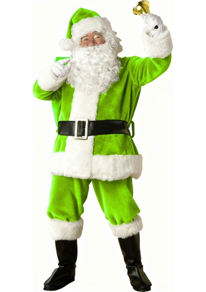 Açık Yeşil Noel Baba Kostümü Yetişkin fiyatları