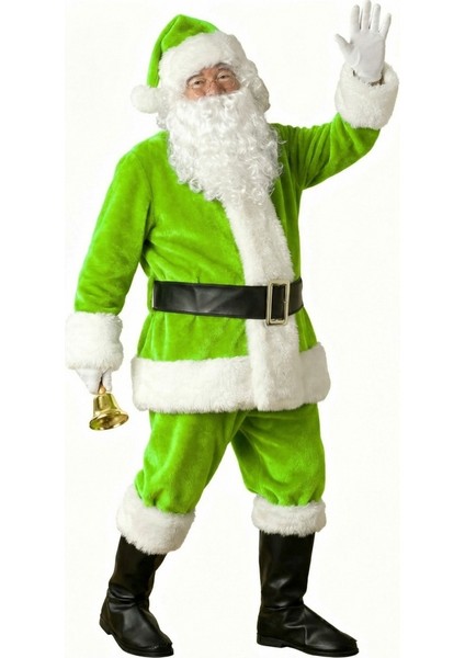 Açık Yeşil Noel Baba Kostümü Yetişkin fırsatları
