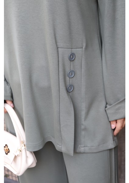 Düğmeli Modal Takım indirimleri