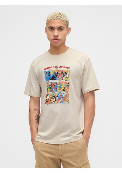 Erkek Bej Wb™ Everyday Soft Relaxed Grafik T-Shirt