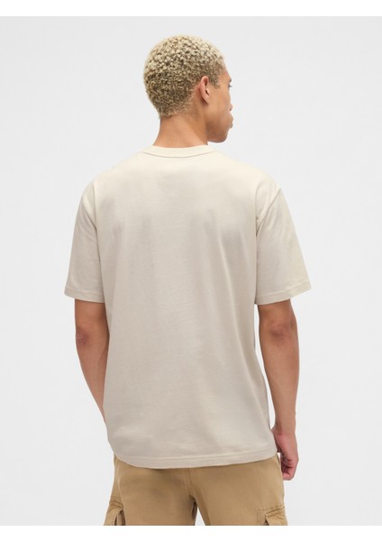 Erkek Bej Wb™ Everyday Soft Relaxed Grafik T-Shirt fırsatları