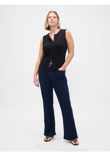 Kadın Lacivert Curvy Low Rise Long & Lean Jean Pantolon fırsatları
