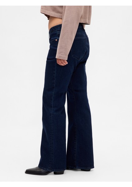 Kadın Lacivert Curvy Low Rise Long & Lean Jean Pantolon