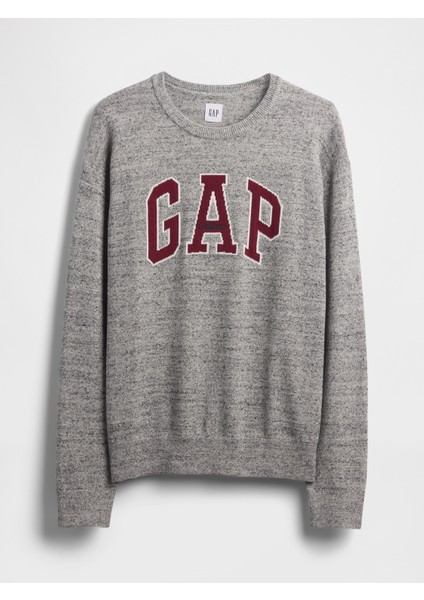 Erkek Gri Relaxed Gap Logo Intarsia Sweat fiyatları