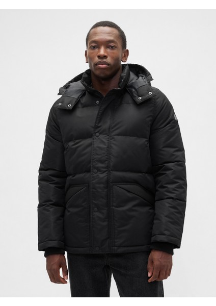 Erkek Siyah Coldcontrol Max Relaxed Heavyweight Puffer Şişme Mont