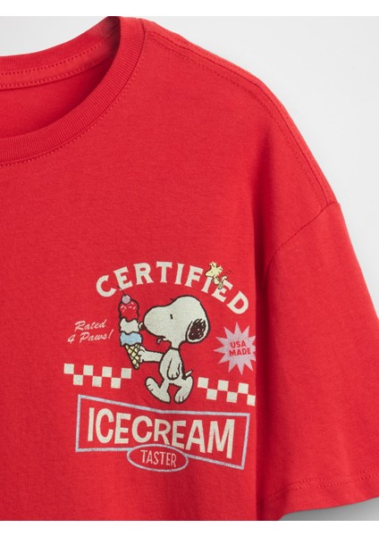 Kız Çocuk Kırmızı Grafik Baskılı Tunik T-Shirt fiyatları