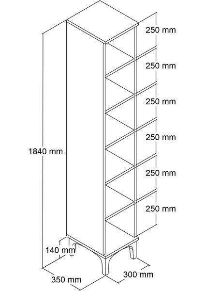 Fernıso Tek Kapaklı Çok Amaçlı Dolap fırsatları